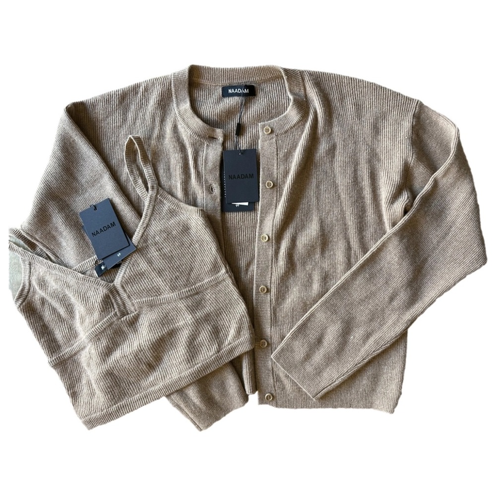 NWT NAADAM CASHMERE TWIN SET